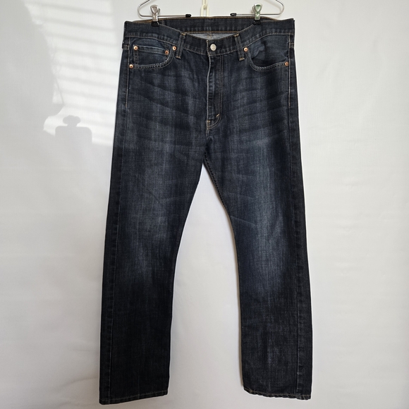 Levi's Other - LEVI'S 513 CLASSIC JEANS MENS BLUE DENIM STRAIGHT LEG ZIPPER FRONT SIZE 36X32